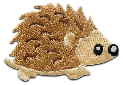 Produktbild von Igel Tier Kinder - Aufnäher, Bügelbild, Aufbügler, Applikationen, Patches, Flicken, Zum Aufbügeln, Größe: 5 x 3,5 cm