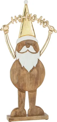 Produktbild von J-Line J-Line Weihnachtsfiguren - Holz - Gold - Klein