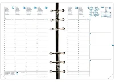 Immagine prodotto di QUO VADIS Ricarica 2017/2018 per organizzatore Compactimer