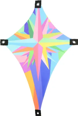 Produktbild von PSYWORK Schwarzlicht Segel Elasthan | Neon Space Star | 2,25 x 2,25m | UV-aktiv | fluoreszierend | Wandtuch Wandbehang Stoff Neon Deko Party Tuch Tapestry Poster Psy Goa