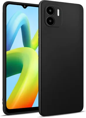 Produktbild von Silikon Hülle für Xiaomi Redmi A1 Schutzhülle Matt Schwarz Backcover Handy Case