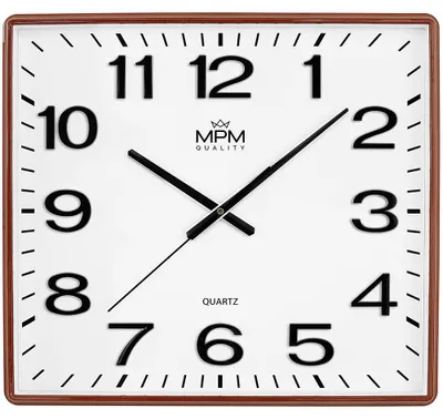 Produktbild von MPM-Quality Wanduhr Vinity 500 mm Kunststoff Braun