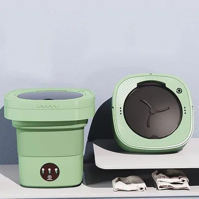 Produktbild von Famanu Mini-Waschmaschine Tragbar - Faltbare Waschmaschine mit 8L Kapazität für Unterwäsche und Babykleidung