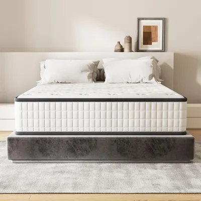 Produktbild von DEWINNER Matratze 160 x 200 cm, Matratze für Erwachsene, 2 Personen, Dicke 22 cm + Bettwäsche + Bettbezug + Kissenbezug