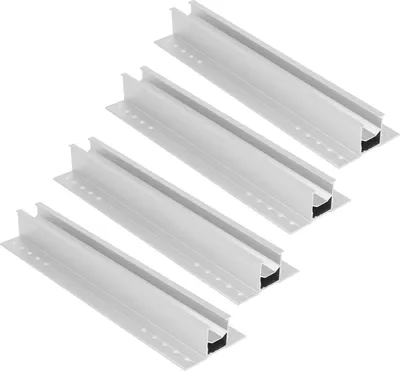 Image de Lot de 4 supports pour panneaux solaires en alliage d'aluminium, 300 mm, résistants à la corrosion, pour montage sur toiture