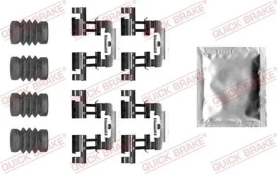 Produktbild von QUICK BRAKE 109-0025 Zubehörsatz Scheibenbremsbelag Hinten für MAZDA 3 Schrägheck (BM, BN) für OPEL Corsa E Schrägheck Kastenwagen (X15)