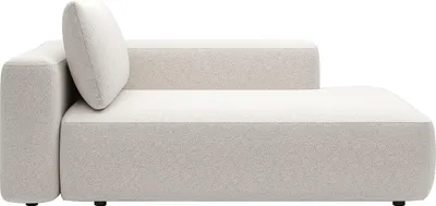 Produktbild von Recamiere rechts - Melierter Stoff Creme - DAVISO