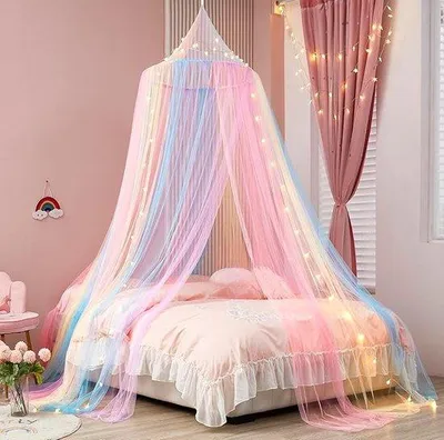 Obrázek produktu pro Duhová lampa do dívčího pokoje, barevná, vhodná k jednolůžkovým, dvojlůžkovým, king size a queen size postelím