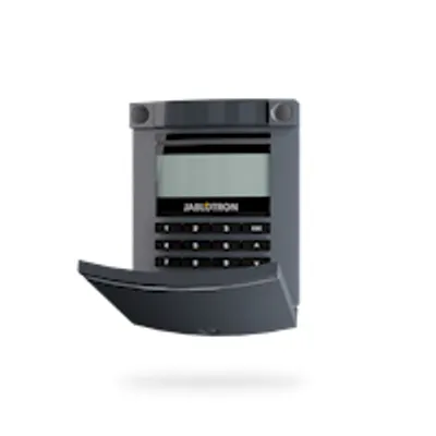 Image de JA-114E-AN : Centrale de contrôle pour bus, avec écran LCD, clavier et lecteur RFID, de couleur anthracite