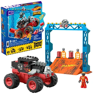 Obrázok produktu pre Mega Hot Wheels Monster Truck Bone Shaker kaskadérske podložky