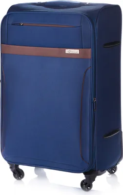 Obrázok produktu pre Solier Soft Case - kufor na 4 kolieskach, ľahký cestovný vozík, kufor na kolieskach s kombinovaným zámkom, STL1316 námornícka modrá a hnedá M 23