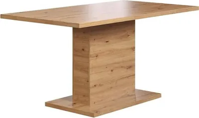 Productafbeelding van Eettafel, geschikt voor 6 personen, 160 x 80 x 76 cm, melaminefineer eikenhout "Artisan", TRENDTEAM