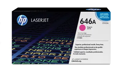 Obrázok produktu pre HP Purpurová originálna tonerová kazeta 646A LaserJet, 12500 strany, Purpurová, 1 kusov