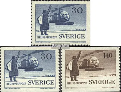 Produktbild von Briefmarken Schweden 1958 Mi 434A,Dl,Dr,435A (kompl.Ausg.) postfrisch Postbeförderung