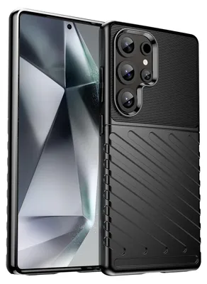 Produktbild von Handyhülle Silikon für Samsung Galaxy S25 Ultra 5G Schockfeste TPU Schwarz