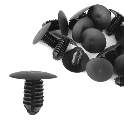 Produktbild von 20 Stücke Kunststoffbolzen Nieten Verschluss  Trunk Retainer Clips Schwarz für Auto