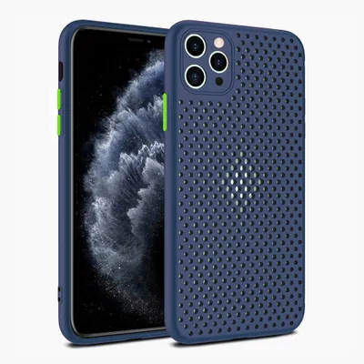 Immagine prodotto di Smartphonica Custodia in silicone per iPhone 11 Pro con fori - Blu scuro
