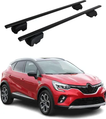 Obrázok produktu pre Priečne strešné nosiče pre Renault Captur 2020–2023, čierna farba, ABE