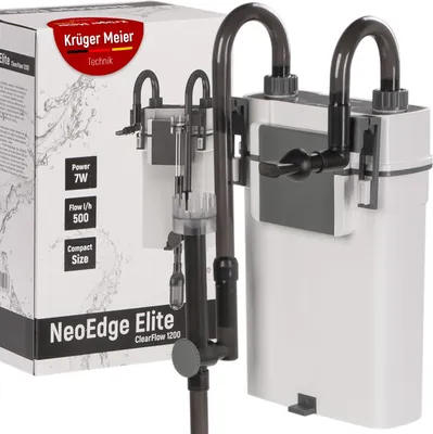 Immagine prodotto di filtro esterno per acquario da 120 litri, Kruger Meier NeoEdge Elite 1200, a cascata, garantisce acqua cristallina