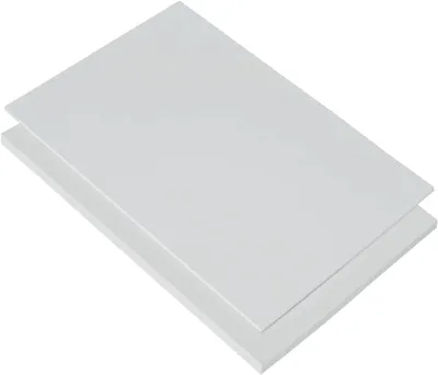 Productafbeelding van Pvc plaat - Hard plastic - Bouwprojecten - UV-bestendig - 100 x 49 cm - Wit