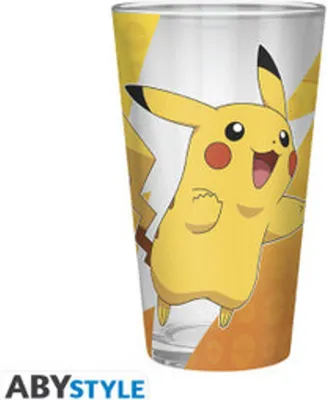 Produktbild von POKEMON - Großes Glas Premium - 400ml - Pikachu Folie