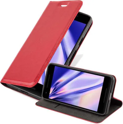 Obrázek produktu pro Cadorabo Case for Google PIXEL 2 XL Protective Case in Red Pouzdro na mobilní telefon s magnetickým zavíráním