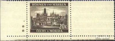 Produktbild von Briefmarken Böhmen und Mähren 1940 Mi 61LW mit Leerfeld postfrisch Freimarken