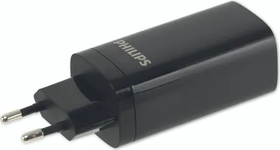 Produktbild von Philips Wandladegerät - DLP2681/12 - 1x USB-A - 2x USB-C - Schnellladung - 65 Watt