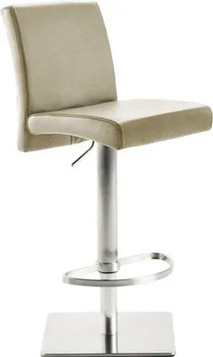 Produktbild von Barstuhl Mayer Sitzmöbel 1286 41 x 49 x 82 cm Edelstahl chrom matt/taupe
