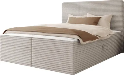 Produktbild von MIRJAN24 Boxspringbett mit zwei Bettkästen Wokio, Schlafzimmer, Dopellbett mit Topper (Farbe: Ambience 04, Größe: 180x200 cm)