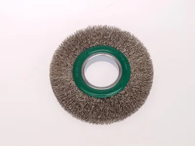 Image de Lessmann Rundbürste rostfrei 178mm 0,3mm Bürste zum Entfernen von Farbe Rost uvm