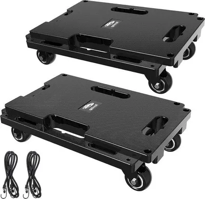 Produktbild von Schwarze Möbeltransportwagen 400kg 4 Räder