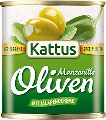 Produktbild von Manzanilla Oliven mit Jalapeñocreme
