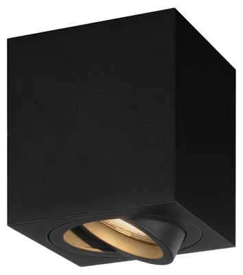 Produktbild von Ledvion - LED Aufbauspots Quadratisch, Dimmbare, 3W, 2700K, Schwarz, Deckenleuchte