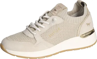 Produktbild von Mustang Damen Sneaker Freizeitschuh Schnürung sportlich Halbschuhe 1487-301, Größe:38 EU, Farbe:Beige