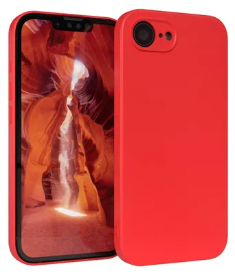 Obrázok produktu pre EAZY CASE - TPU puzdro pre Apple iPhone 16e, TPU puzdro odolné proti nárazom, mäkký kryt s ochranou fotoaparátu, silikónové puzdro v červenej farbe