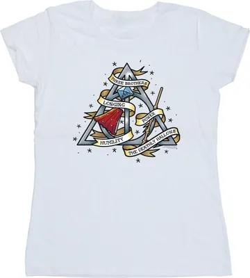 Produktbild von Harry Potter - "The Deathly Hallows" T-Shirt für Damen BI24203 (M) (Weiß)