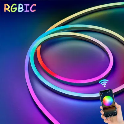 Produktbild von 3M Smart Bluetooth LED Strip Neon Light Ribbon RGB Music Sync Neon Light Party Bar Gaming Atmosphere Backlighting