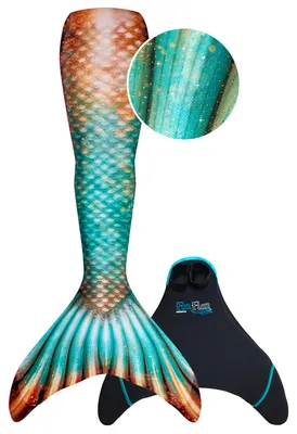 Produktbild von Fin Fun Bronzed Emerald, Youth S (110-122)