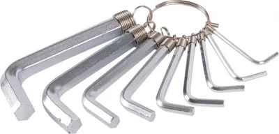 Produktbild von Blackspur 10-teiliger metrischer Sechskantschlüsselsatz aus Kohlenstoffstahl