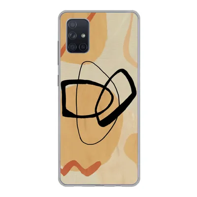 Produktbild von MuchoWow® Handyhülle Schutzhülle Hülle für Samsung Galaxy A71 Kunst - Geometrische Formen - Abstrakt Silikon Softcase Handy Hülle - Kartenbesitzer