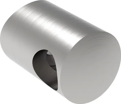 Produktbild von Sellon24 Edelstahl Stabhalter Querstabhalter Traversenhalter Reling Geländer V2A 12 /42,4 Anschluss 42,4 mm / Bohrung 12,0 mm