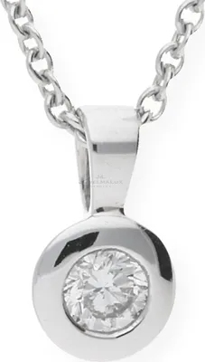 Produktbild von Kettenanhänger Weißgold 585 Brillant JL10-02-0404 JuwelmaLux