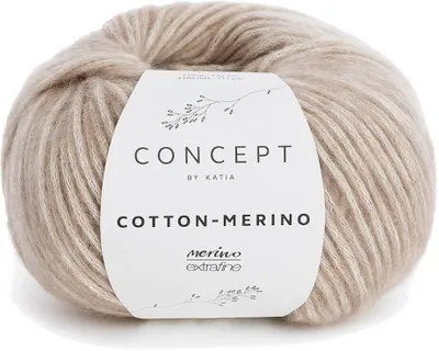 Obrázok produktu pre Katia Bavlna Merino 104 Beige Pletacia priadza