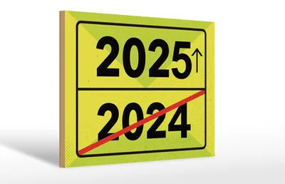 Produktbild von Holzschild Hinweis 20x30 cm 2024 ? 2025 Schild
