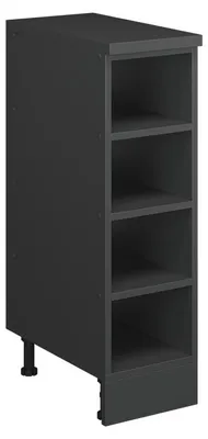 Image de Meuble sous pente Vicco Rion Anthracite/Anthracite 25x46cm sans pente, ouvert, Model 61846