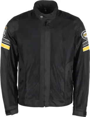 Image de Veste textile Helstons Elron Mesh pour moto, noir, M