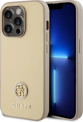Obrázek produktu pro Guess 4G Strass Metal Logo - pouzdro pro iPhone 15 Pro Max (zlaté)