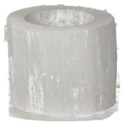 Productafbeelding van Pomax Selena windlicht, gemaakt van seleniethars, wit, diameter 6 cm, hoogte 5 cm
