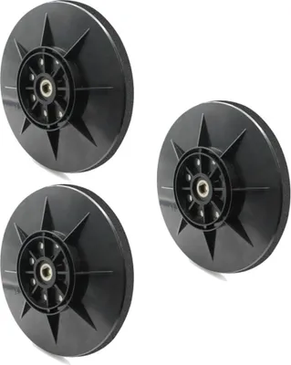 Produktbild von 3x Trade-Shop Klett 8-Loch Schleifteller / Haftteller / Stützteller Ø225mm kompatibel mit Einhell TC-DW 225, TE-DW 225 Trockenbauschleifer